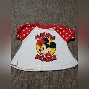 Disney Minnie Mouse Polka Dot Shirt‎ - Red and White